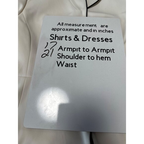 Ann Taylor Petites Ivory Button-Up Blazer With Black Piping Womens 4P - Picture 10 of 10